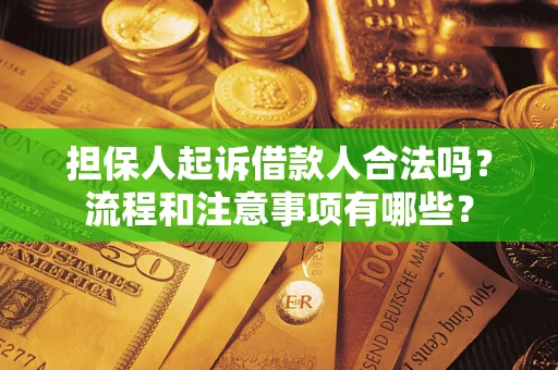 济南担保人起诉借款人合法吗？流程和注意事项有哪些？