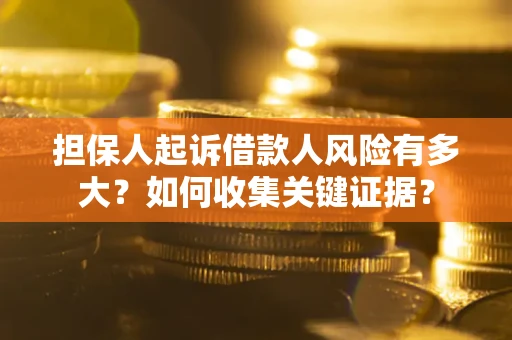 济南担保人起诉借款人风险有多大？如何收集关键证据？